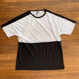 Men’s ASOS Black and White Cotton Tee Shirt